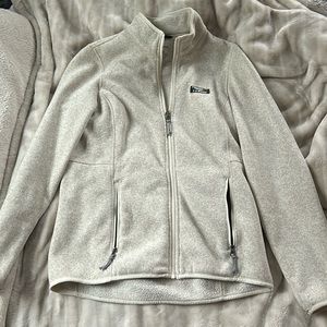LL bean zip up jacket size S reg